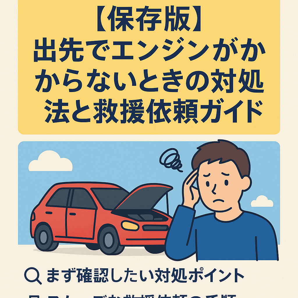 【保存版】出先でエンジンがかからないときの対処法と救援依頼ガイド記事のアイキャッチ画像
